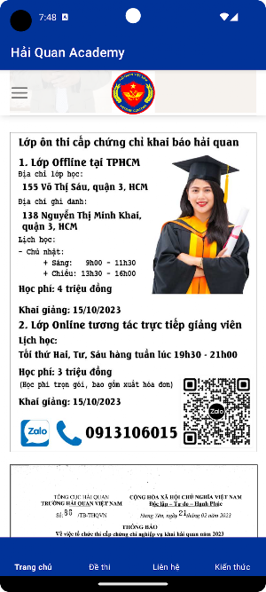 Hải quan Academy Screenshot 2