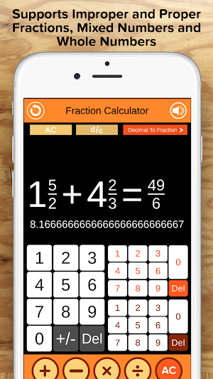 Fraction Calculator + Decimals Screenshot 2