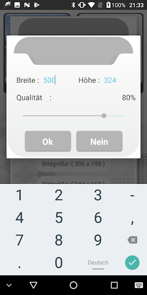 Bildgröße ändern Komprimieren Screenshot 3