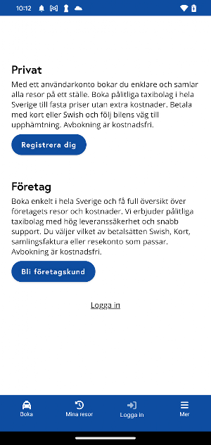 Taxi Vänersborg Screenshot 2