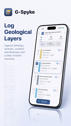 G-Spyke: stratigraphic columns Screenshot 1