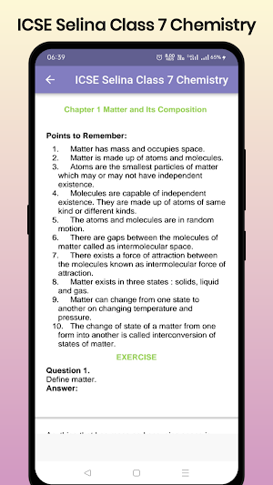 ICSE Selina Class 7 Chemistry Screenshot 1