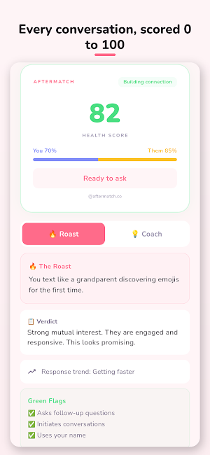 AfterMatch - AI Dating Coach Screenshot 1
