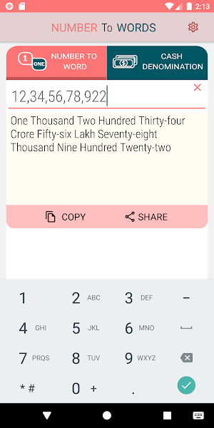 Number To Words Screenshot 0