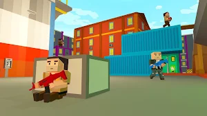 Blocky American: Gangster Shooting Criminal Screenshot 1