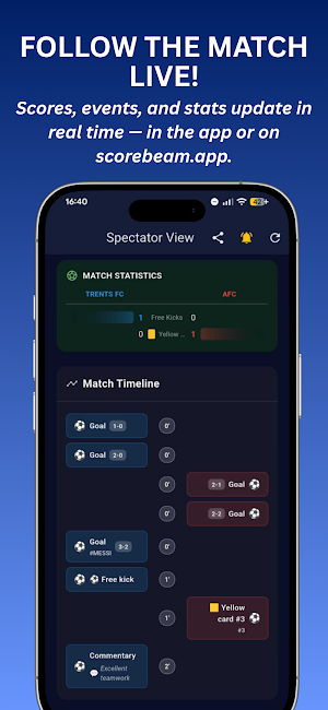 Live Scoreboards : ScoreBeam Screenshot 3