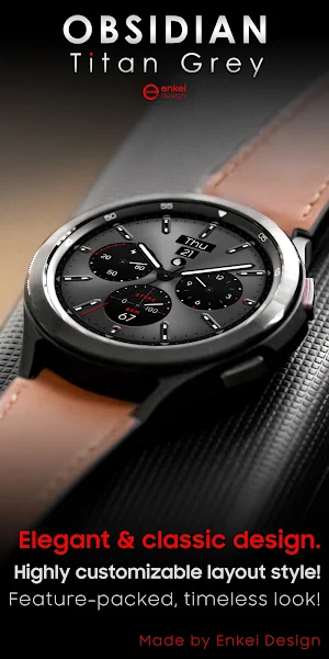 OBSIDIAN Titan Grey watch face Screenshot 0
