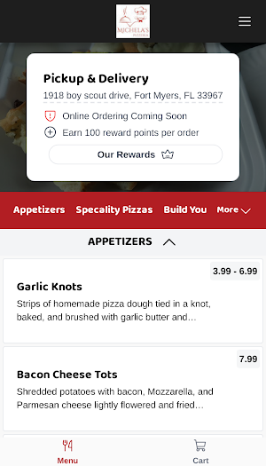 Michelas Pizzeria Screenshot 1