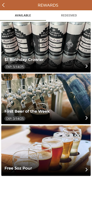 Plateau Brewing Screenshot 2