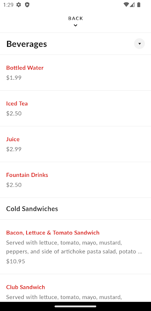 Poor Richards Sandwich Shop Screenshot 2