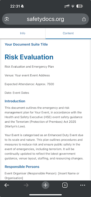 SafetyDocs Screenshot 2