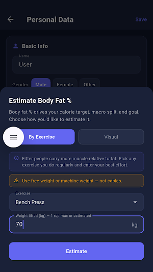 Micro Macro Tracker Screenshot 1