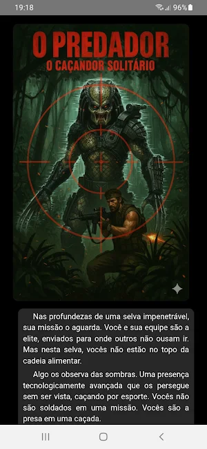 Predador - Livro jogo Screenshot 0
