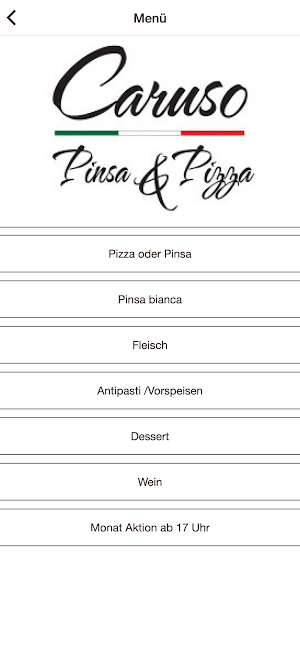 Caruso Pinsa & Pizza Screenshot 1