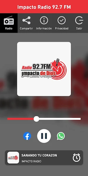 Impacto Radio 92.7 FM Screenshot 0