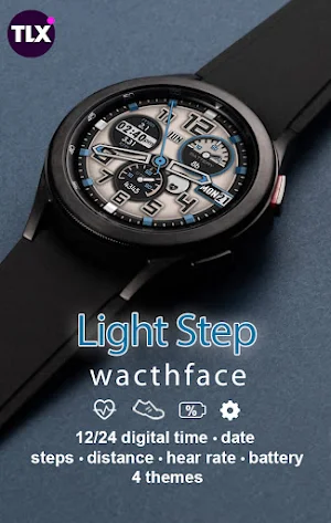 Light Step Watch Face Screenshot 0