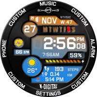 NTV512 - N Digital Watch face