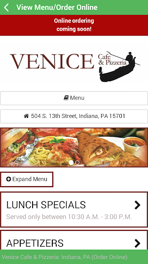 Venice Cafe & Pizzeria Screenshot 3