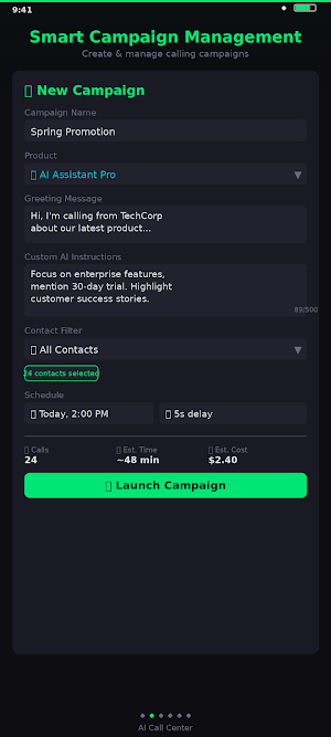 AI Call Center - Sales Dialer Screenshot 1