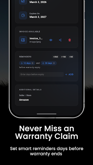 Warranty Tracker Screenshot 2