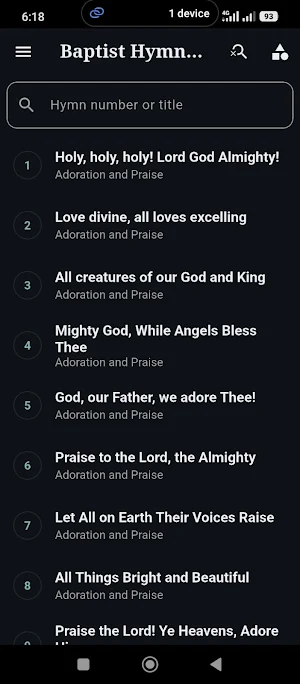 Baptist Hymnal - Vocal Audio Screenshot 0