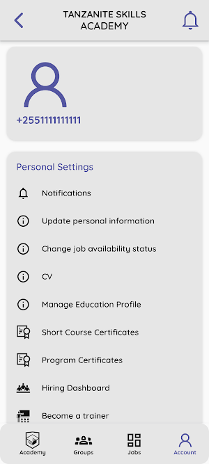 Tanzanite Skills Academy - TSA Screenshot 3