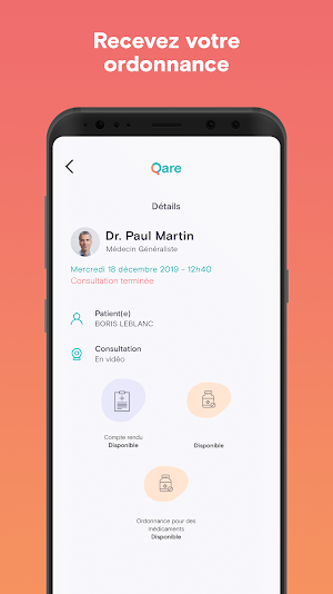 Qare - Consultez un médecin en vidéo 7 jours / 7 Screenshot 3