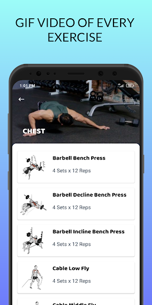 Gym Workout Offline Exercises Screenshot 3