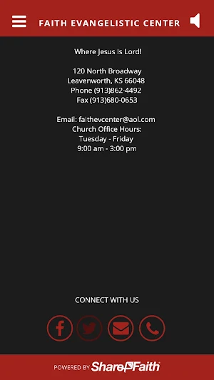Faith Evangelistic Center Screenshot 1