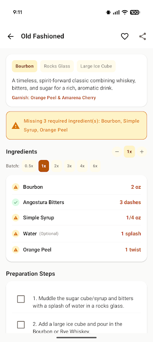 Craft Cocktails Screenshot 2