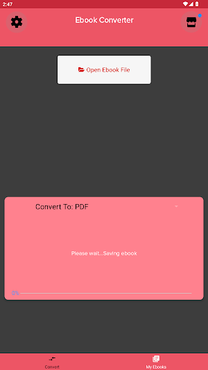 Ebook Converter: EPUB MOBI PDF Screenshot 2