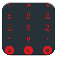 Dialer Theme Droid L Red drupe
