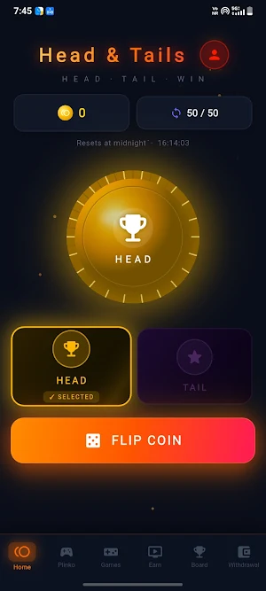 Head & Tails: Earn Money Screenshot 0