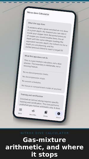Nitrox Dive Calculator Screenshot 3