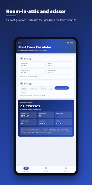 Roof Truss Calculator Screenshot 2