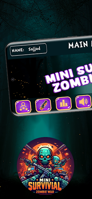 Mini Survival Zombie War Screenshot 0