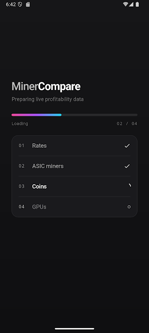 MinerCompare Screenshot 0