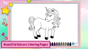 Unicorn Coloring Book & Puzzle Screenshot 0