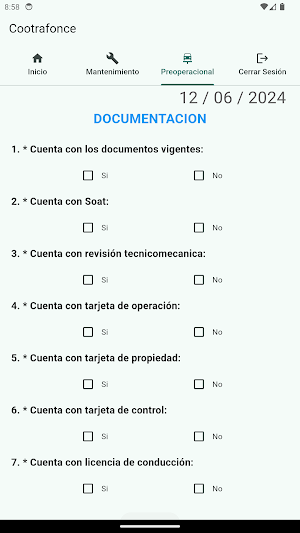 Cootrafonce Preoperacional Screenshot 3