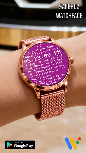 Blue Screen Simulate WatchFace Screenshot 3