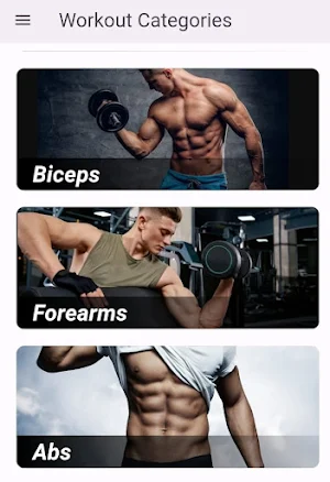 Healthya Gym Workout Screenshot 1
