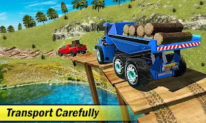 Offroad Pickup Truck Cargo Transport Truck Driver Screenshot 1