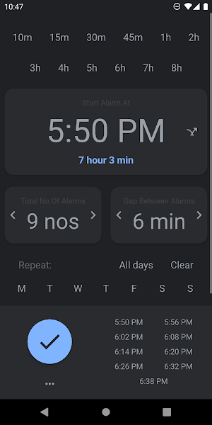 Alarm 10x - Set Multiple Alarm Screenshot 2