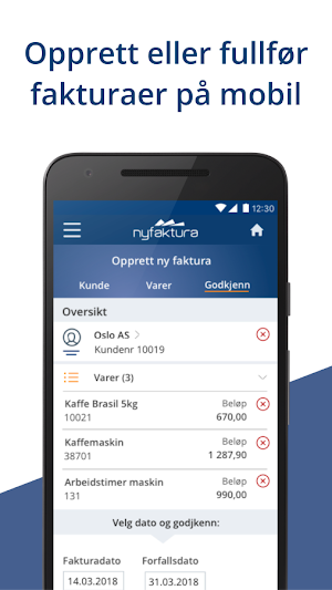 NyFaktura - enkel fakturering! Screenshot 2