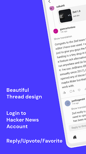 Haiker - Hacker News App Screenshot 2