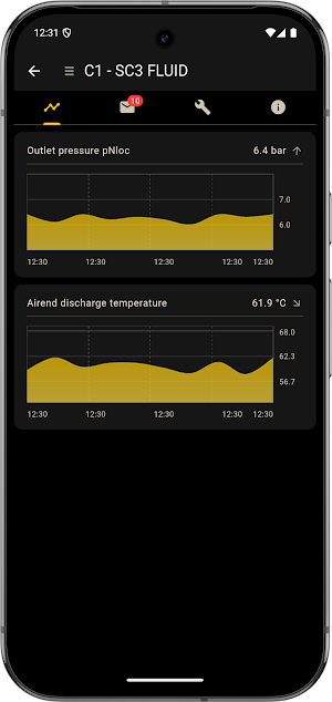 KAESER Connect Screenshot 3