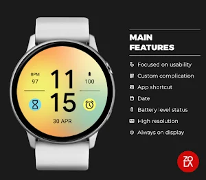 Morning Glow Fit Watch Face Screenshot 1