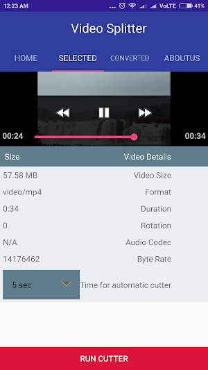 Video Splitter Screenshot 2
