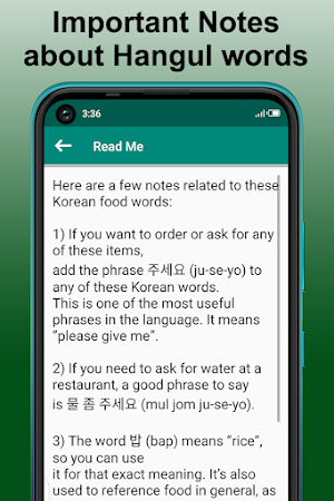 Learn Korean Language Offline, Phrasebook, Grammar Screenshot 3