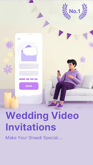 Wedding Video Invitation Maker Screenshot 1